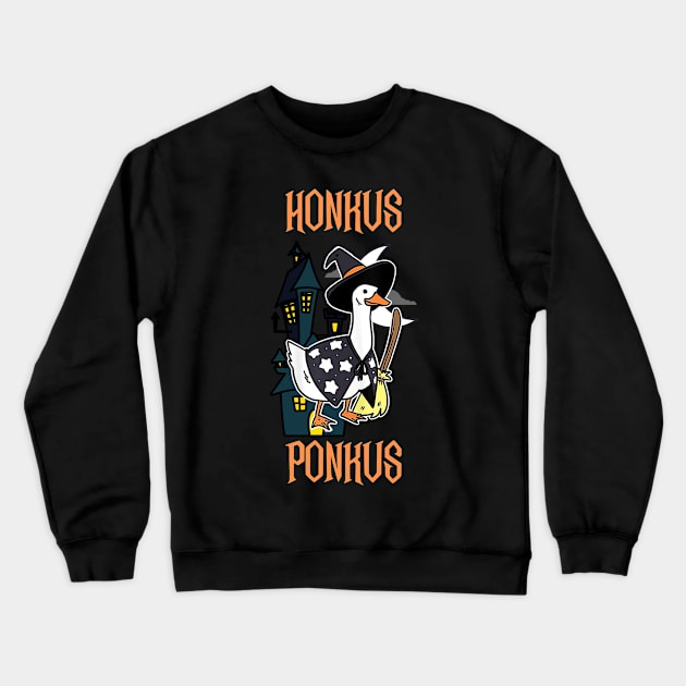 Honkus Ponkus | Honkus Ponkus Duck | Halloween Crewneck Sweatshirt by OrionBlue